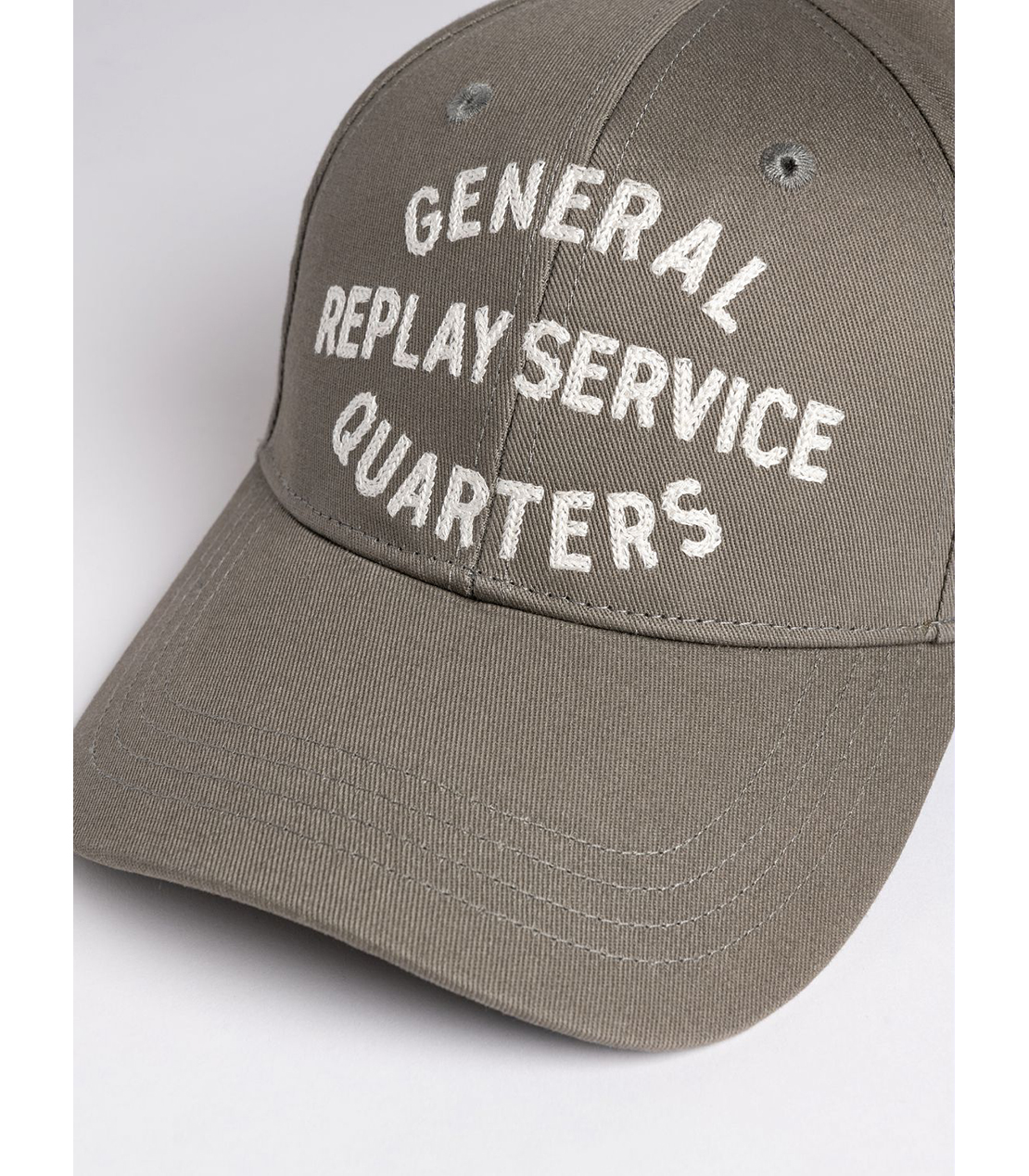 レタリング刺しゅうコットンツイルCAP 詳細画像 オリーブ 3